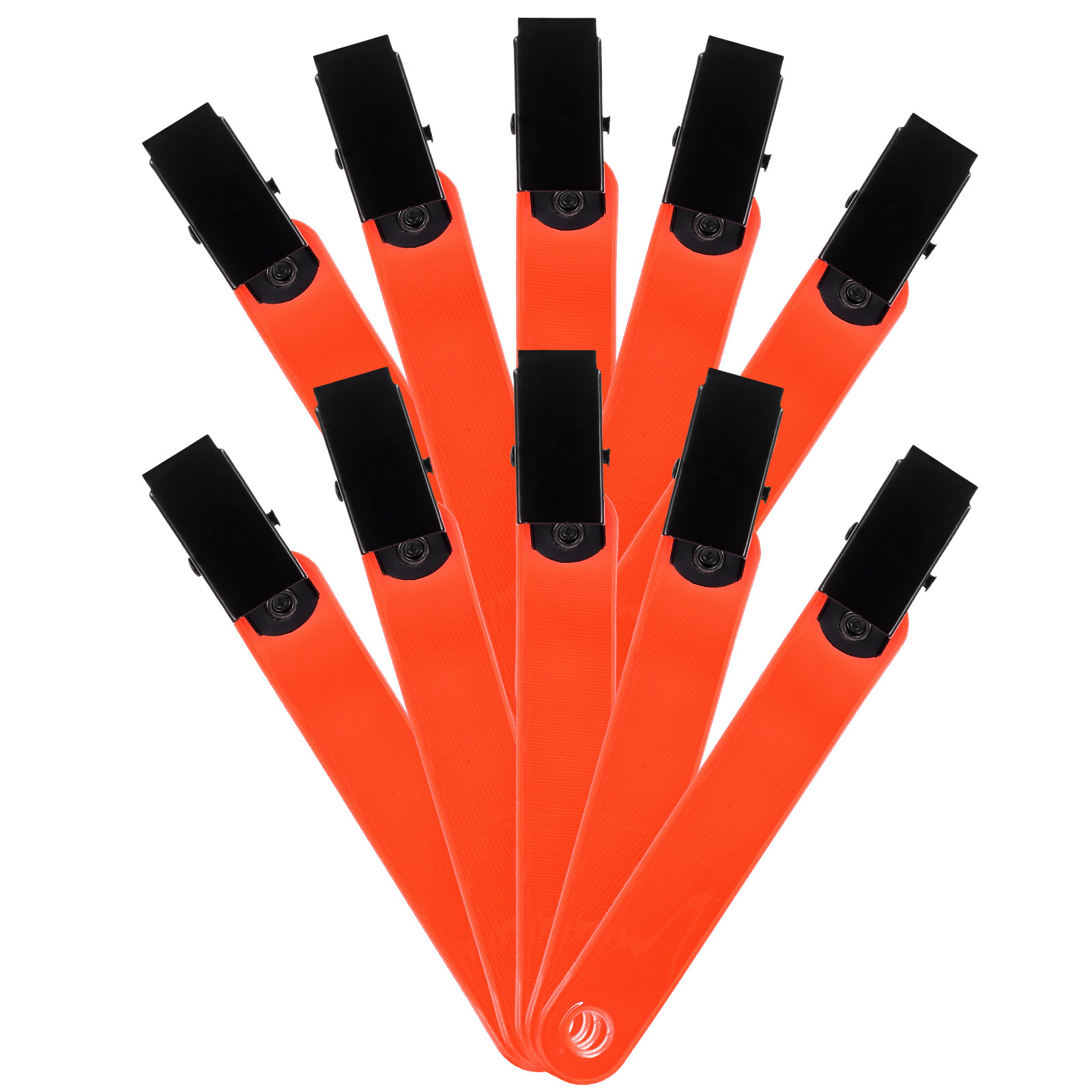 Running Visibility Gear - 12 шт. светоотражающих клипс с флуоресцентной