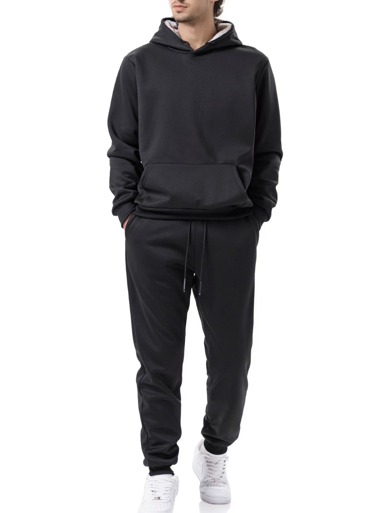 Joggers Pants - Мужской зимний термокостюм: толстовка с капюшоном
