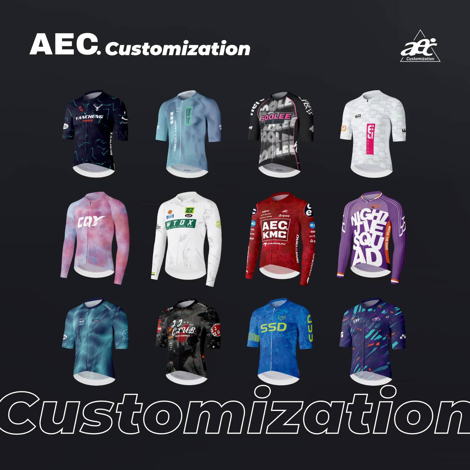Race Bib - Веломайка AEC.CYCLIST с индивидуальным дизайном, профессиональная