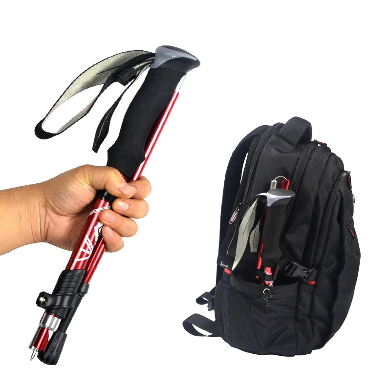 5-секционная уличная складная  – обзор и цена Trekking Pole Carbon
