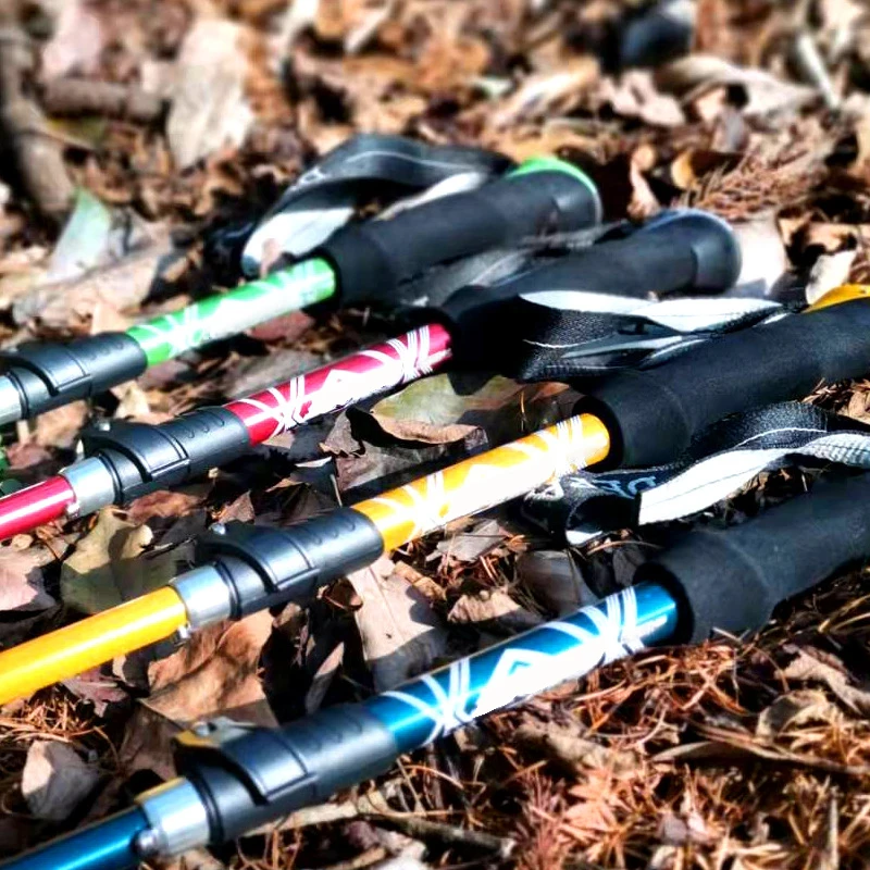 5-секционная уличная складная  – обзор и цена Trekking Pole Carbon