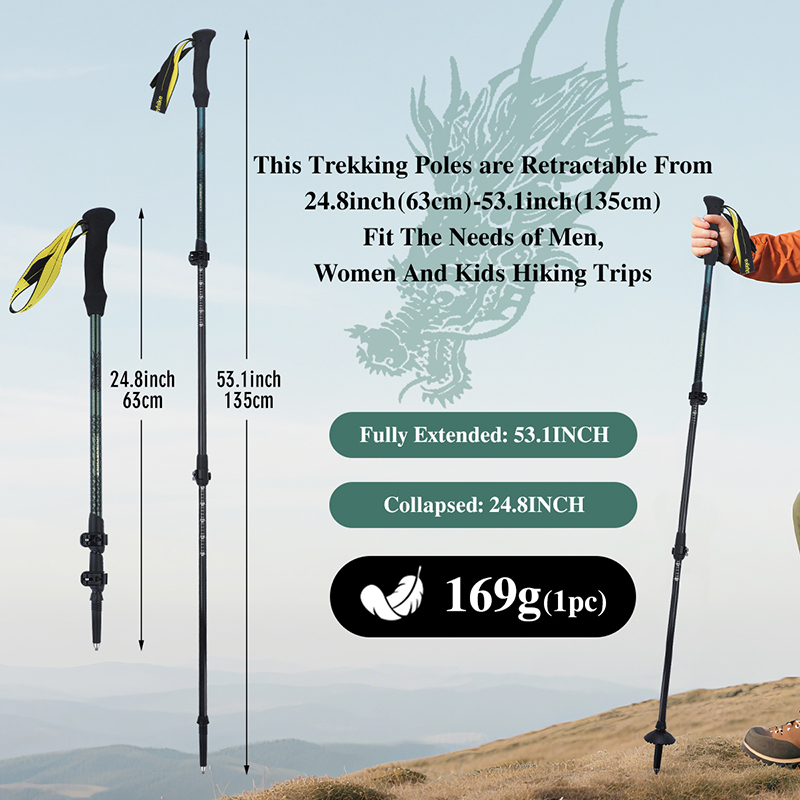 Треккинговая палка из углеродн – обзор и цена Trekking Pole Carbon