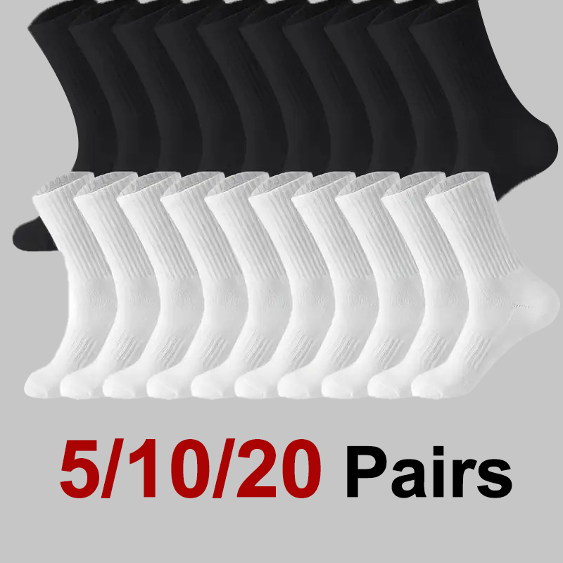 5/10/20 пар мужских однотонных – обзор и цена Sports Socks
